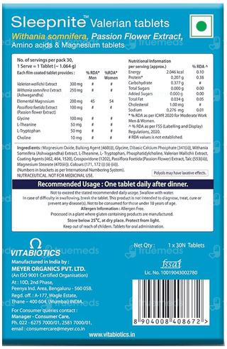 Sleepnite Tablet 30